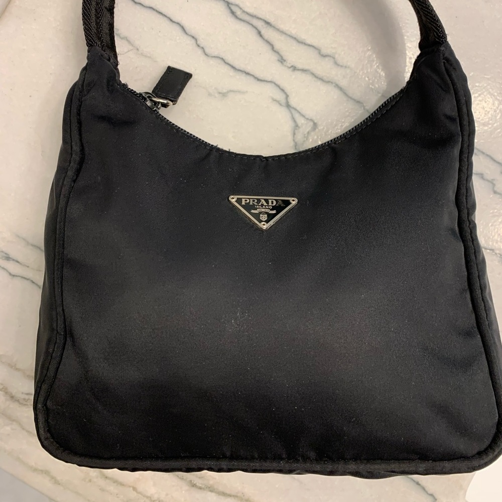 Prada Tessuto Mini Re-Edition 2000 Nylon Bag w/ authentic ID card verification